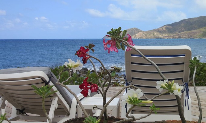 Falmouth Harbour Villa | Luxurious Oceanfront Villa with Stunning Views Over Montserrat