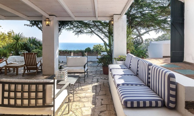 San Felice Circeo Apartment | Luxurious villa in a panoramic position about 400 metres from the sea and 100 metres from the charac