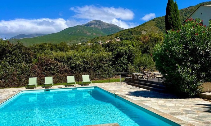 Patrimonio Villa | Luxurious villa with swimming pool in the heart of the maquis, 5' drive from ST FLORENT