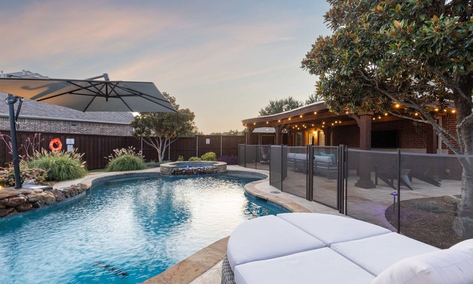 McKinney House | Luxury 4BR Smart Home w/Pool, Spa, Media Room & Pet-Friendly Yard
