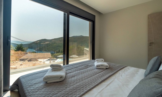 Poros Villa | Luxury 5 Bedrooms New Build Sea View Villa With Stuning Modern Design