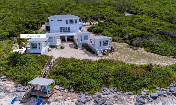 Governor's Harbour Resort | Luxury Beachfront Bedroom on Pink Sand Beach, Governor's Harbor: Casita #1