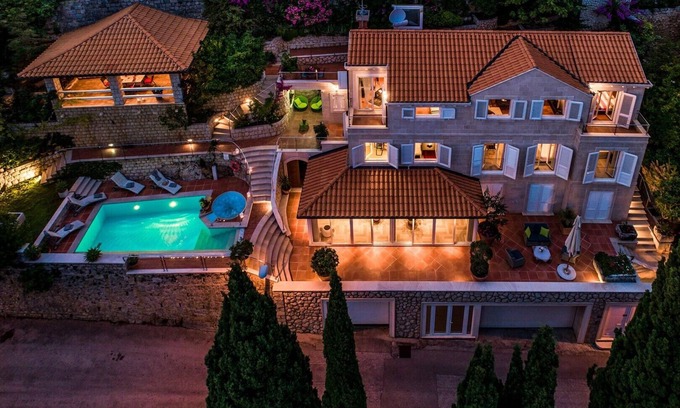 Municipality of Dubrovnik Villa | Luxury Beachfront Villa Dubrovnik Palace with private pool and jacuzzi in Dubrovnik