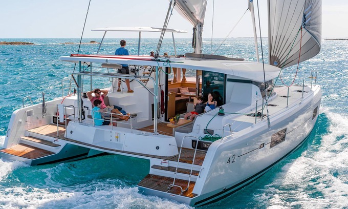 Babin Kuk Boat Rental | Luxury Catamaran Lagoon 42, islands from Dubrovnik to Split, AC & Generator