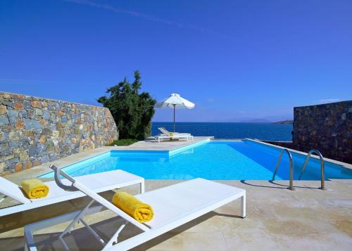 Agios Nikolaos Villa | Luxury Crete Villa Sea View Villa Private Pool Ocean Front 3 Bdr Nikolaos
