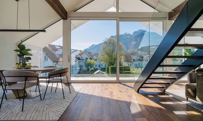 Ruthi Apartment | Luxury Escape in the Swiss Alps: Designer Apartment with Breathtaking Views