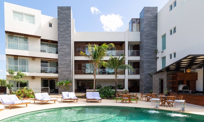 Akumal Apartment | Luxury Garden Suite Pool & Jacuzzi 03ABn