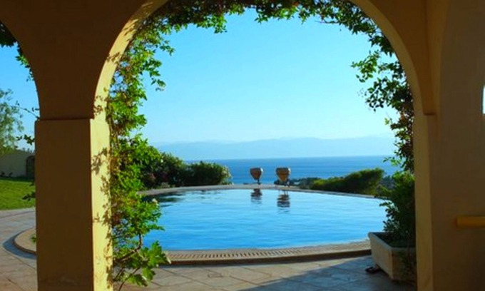 Kilada Villa | Luxury Hilltop Villa With Fantastic Sea Views from a Very Private Secluded pool.