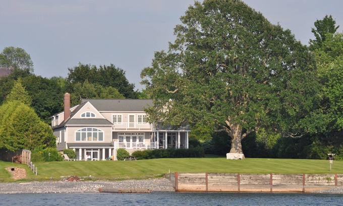 Charlotte House | Luxury home on Lake Champlain, with pool, hot tub, kayaks, and much more