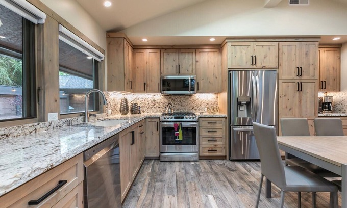 Tahoe Sierra Estates House | Luxury Home w/Forest View on Lake Front Property-Pier/Pool/Tennis-Walk to Townn