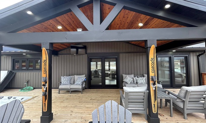 Waverly House | Luxury Lakefront 2BR, 3BA – Hot Tub, Firepit, Lake Views & Private Access!