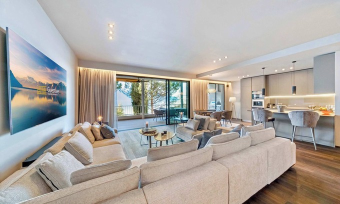Montreux Apartment | Luxury Lakefront Loft in Montreux Swiss Reviera