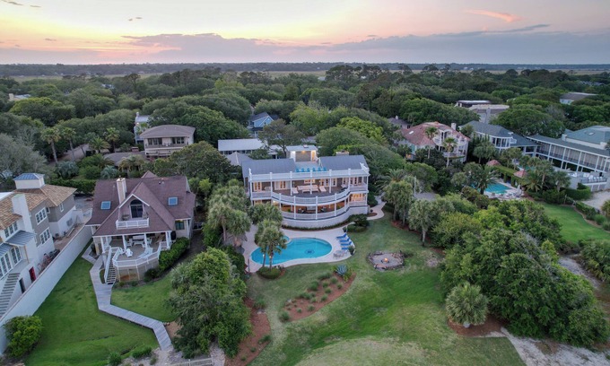 East Beach House | Luxury Oceanfront Home with Pool, Guest House, Tiki Bar and Direct Beach Access