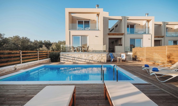 Psarou Villa | Luxury Three-Bedroom Villa with Private Pool and Sea View by Dolce Luxury Villas