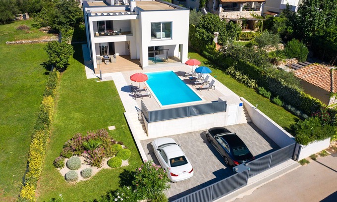 Malinska-Dubasnica Villa | Luxury Villa Orchidea with Sea View and big Pool