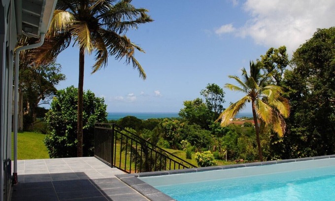 Duzer Villa | Luxury villa between Deshaies and Ste Rose, private pool, sea & mountain views