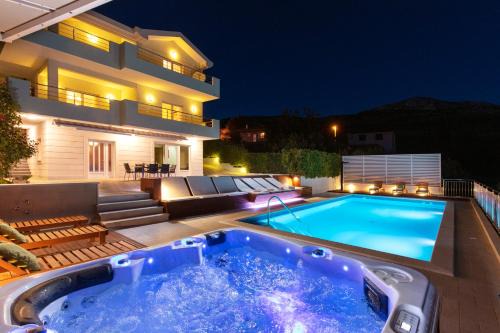 Tugare Villa | Luxury Villa Lovric with private heated pool, Jacuzzi, Sauna and private tavern