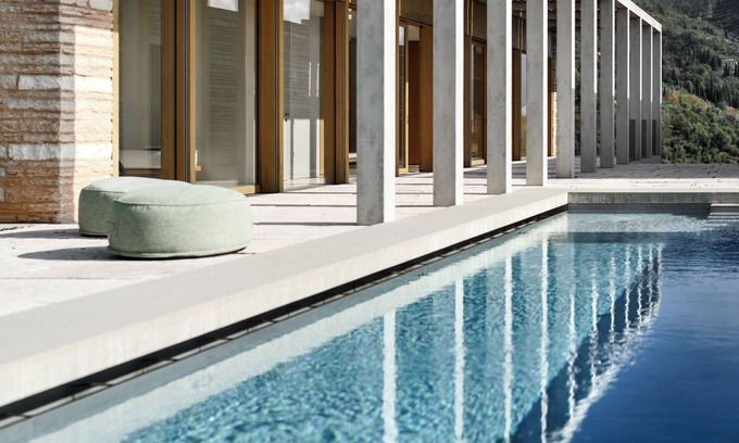 Gardone Riviera Villa | Luxury Villa with infinity pool and lake view from architect David Chipperfield