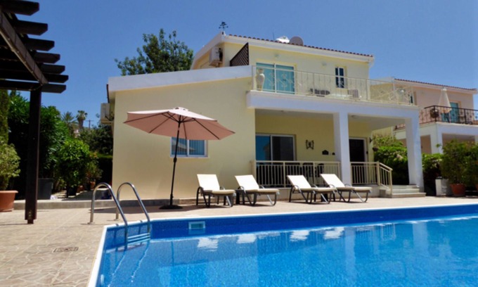 Peyia Town Villa | Luxury Villa With Large Private Pool. Perfectly situated for exploring Cyprus