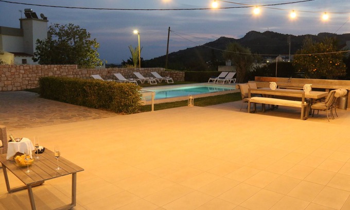 Kalithies Villa | Luxury Villa with pool in an authentic, Greek village. Close to Faliraki & beach
