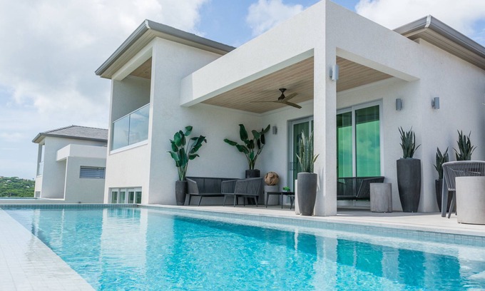 Calvigny Villa | Luxury villa with private pool, ocean views and private-access beach