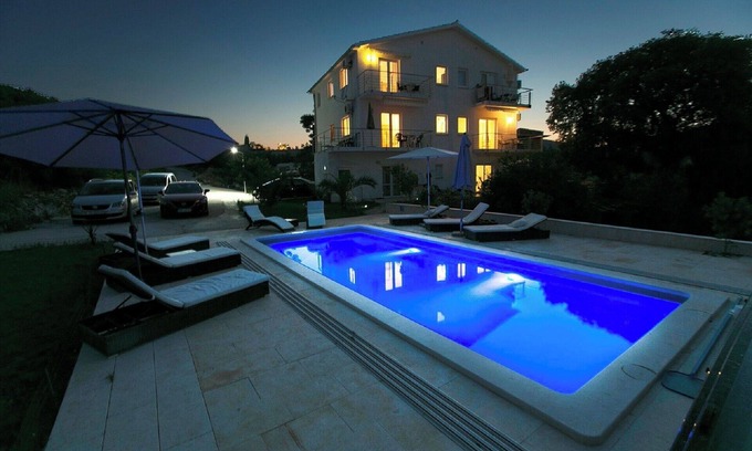 Marina Apartment | Luxury villa with private heated pool and sea view 2
