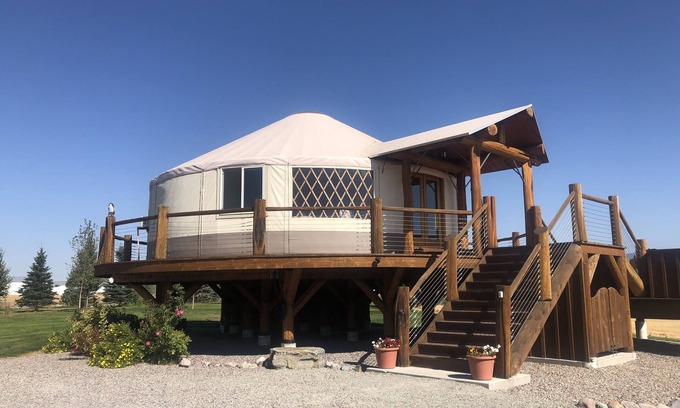 Somers House | Luxury Yurt bordering Flathead Lake