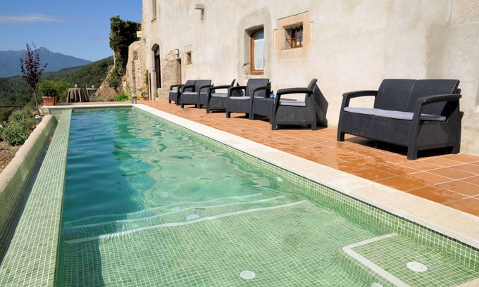 Santa Coloma de Farners Other | Magnificent castle on a mountain with private pool and scenic nature