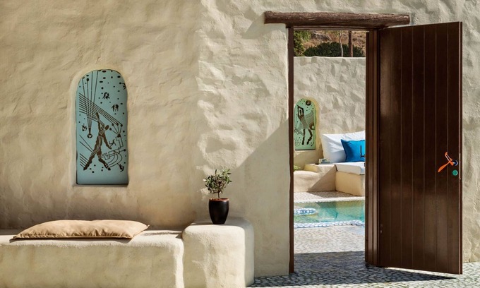 Ios Town Villa | Magnificent Ios Suite | Deluxe Suite with Breathtaking Aegean Sea Views and.