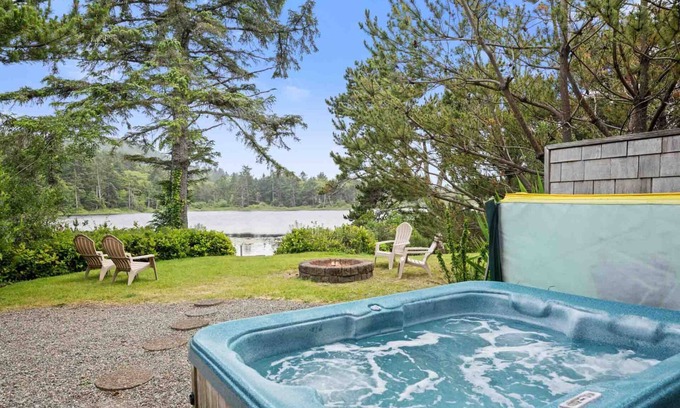 Rockaway Beach House | Magnificent Lakeshore Escape, Private Dock, Hot Tub, Pet Friendly, BBQ, Fire-Pit, Short Walk 2 Beach