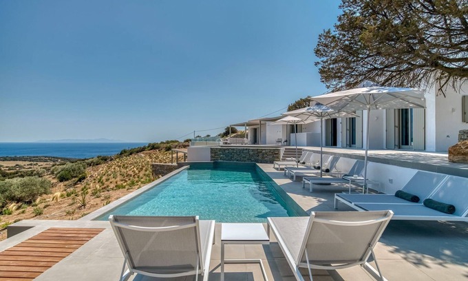 Paros Villa | Magnificent Paros Villa | Villa Stone Pearl | 7 Bedrooms | Infinity Pool and.