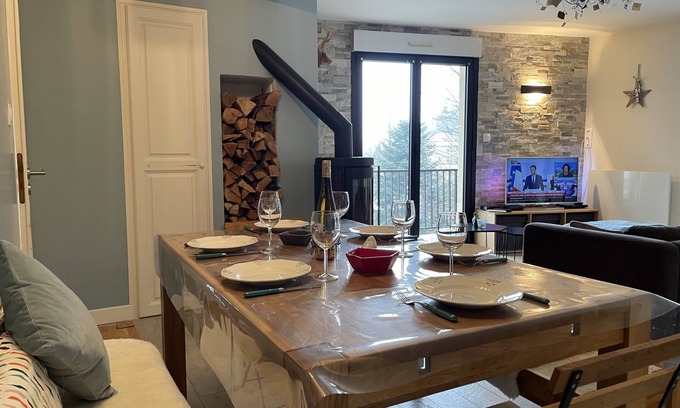 Ax-les-Thermes Apartment | Magnifique Appartement 7 Pers Proche Pistes vue Magnifique sur la Montagne