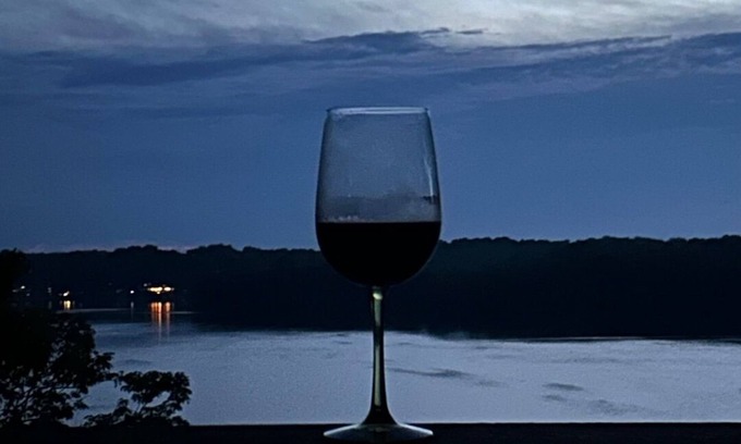 Morristown House | Main Lake House on a Cliff with Stunning Sunsets and Multi-Story Boat House