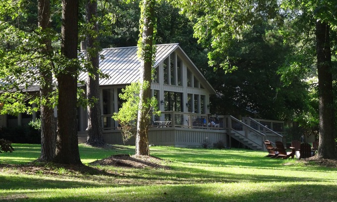 Center Cabin | Main Lodge - Expansive Private Lake Views