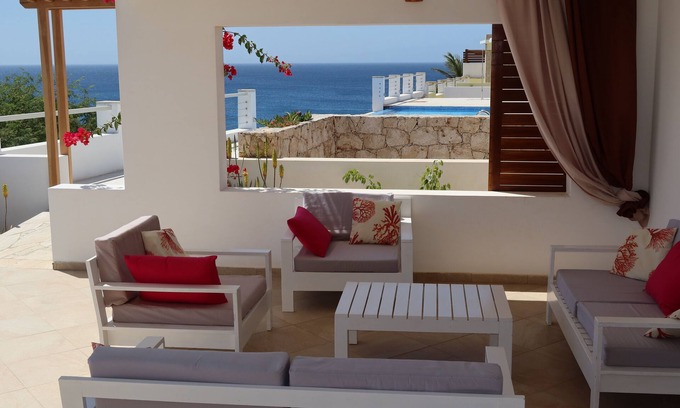 Maio Villa | Maio Island, Cape Verde archipelago beautiful detached villa, ocean view terraces