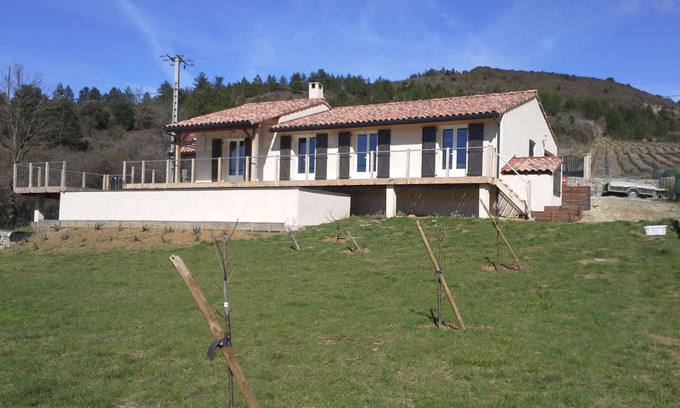 Luc-sur-Aude Villa | Maison des Lévriers equipped with a natural pool in the heart of Cathar Region