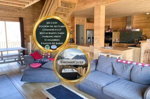 Bourisp Ski Chalet | Maison Style Chalet 4 étoiles avec Jacuzzi- La Sérénité de Sailhan