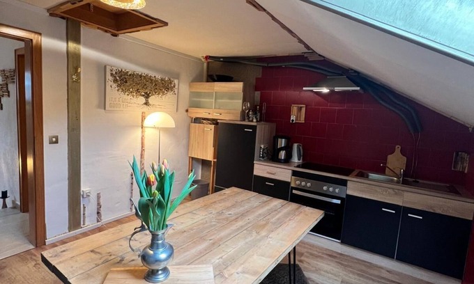 Marburg Apartment | Marburg apartment spacious Lukas in a quiet location on the edge of the forest with conservatory
