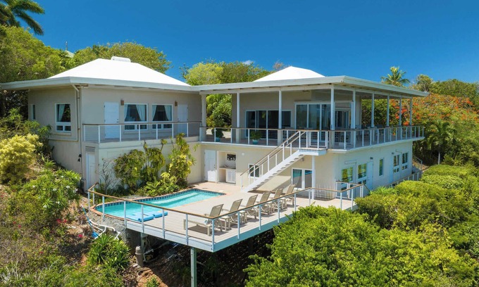 Great Cruz Bay Villa | Maria Breeze- Stunning Ocean & Sunset Views, Private Pool, Spacious Rooms!