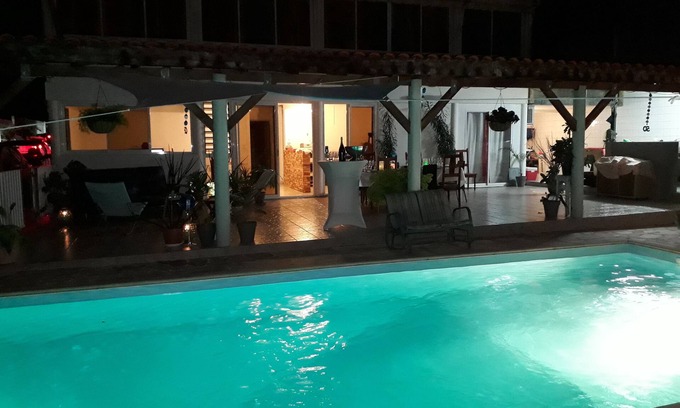 Le Marigot Villa | MARIGOT, bottom of villa with private pool, quiet, panoramic view.