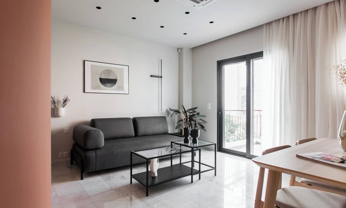 Neos Kosmos Apartment | Marvelous 2BR Apartment with balcony C