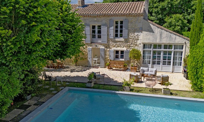 Paradou House | Mas La Thèbaïde - pool - garden