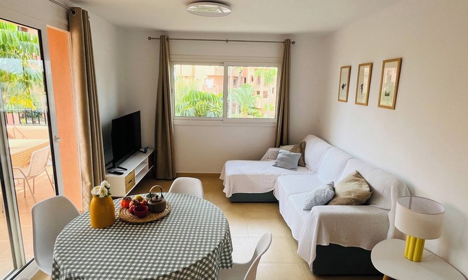 Los Martinez Apartment | Mediterranean View, in Mar Menor Golf Resort