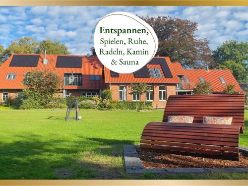 Kirchlinteln Apartment | Meine Schule Sehlingen, Familien & Generations Landurlaub, Freunde & Team-Auszeit, Workation, Sauna, Ruhe & Erholung, Niedersachsen, Verden, Hamburg, Bremen, Lüneburger Heide, Heide Park 38 km , Serengeti Park 39 km, Weltvogelpark 22 km