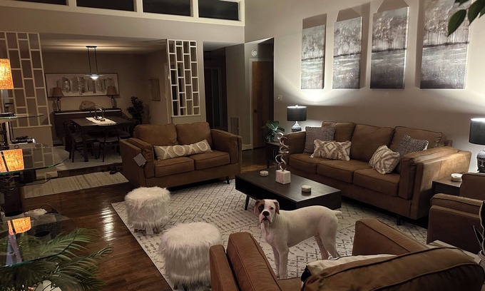 Terry Sanford House | Mid-Century Modern Luxury. Sleeps 12. Pool Table and Ping Pong Table.