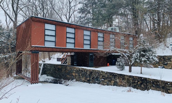 Wernersville House | Mid Century Modern Getaway with outdoor Hot Tub