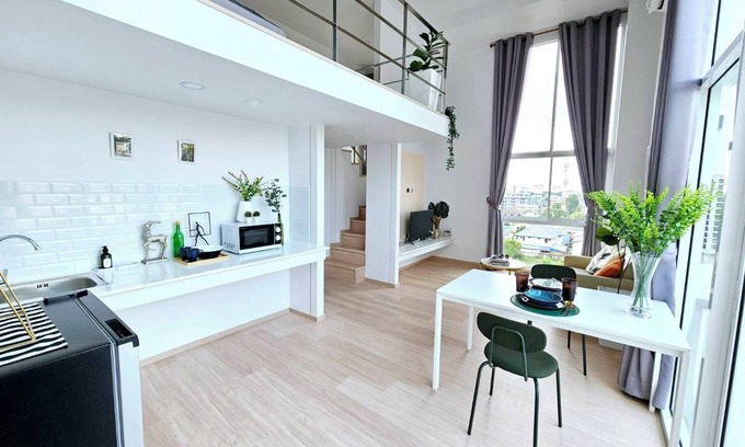 Lat Yao Apartment | Midtown Duplex 272 : free WIFI, 150 meters to BTS , 100 meters to shopping mall