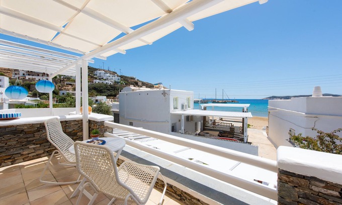 Platis Gialos Condo | Miles Away Sifnos - Beachfront House