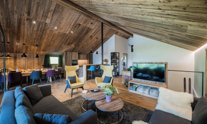 St. Valentin auf der Haide Ski Chalet | Modern Holiday Apartment Chalet Ortles with Mountain View and Wi-Fi