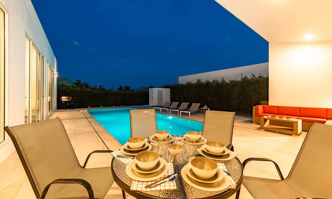 Khao Tao Villa | Modern 4 Bedroom Pool Villa - KHA5